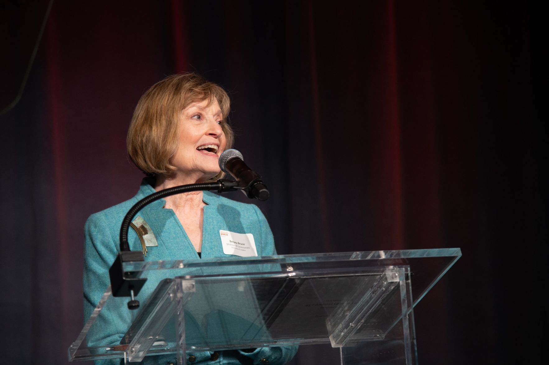 Emcee Betsy Bruce